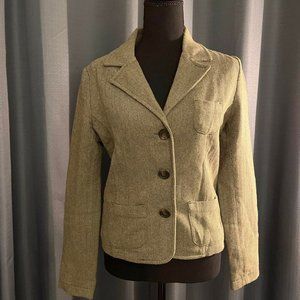 Wool Button Down Jacket